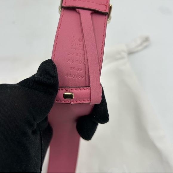 Women’s Gucci interlocking GG leather belt size 85 cm/34 inch made Italy main image 4